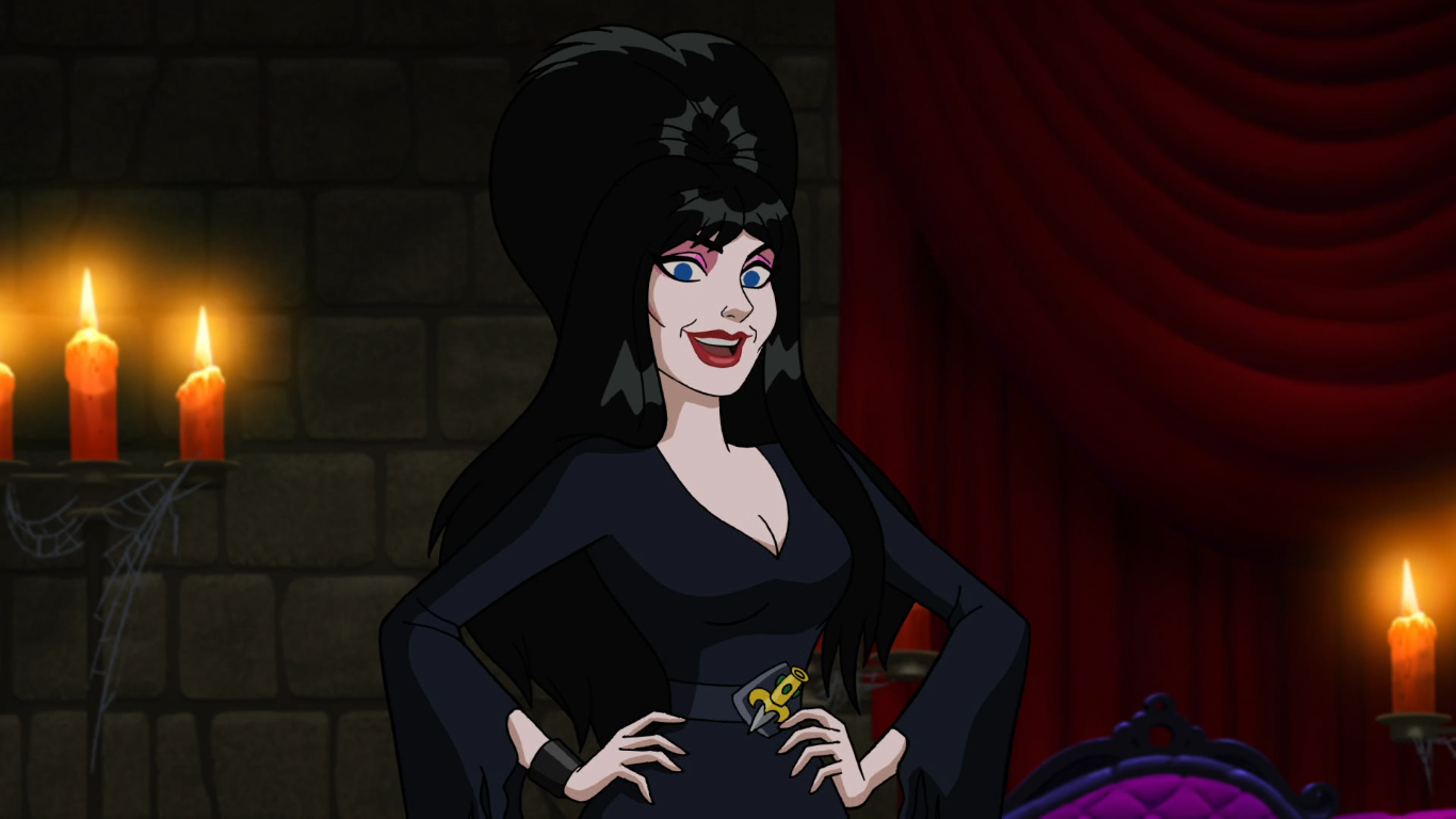 Elvira Mistress of the Dark teams up with Scooby Doo for Halloween movie