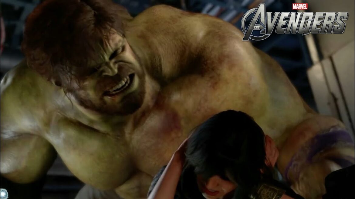 Video Game Footage- Marvel’s Avengers- Hulk Chases Ms Marvel