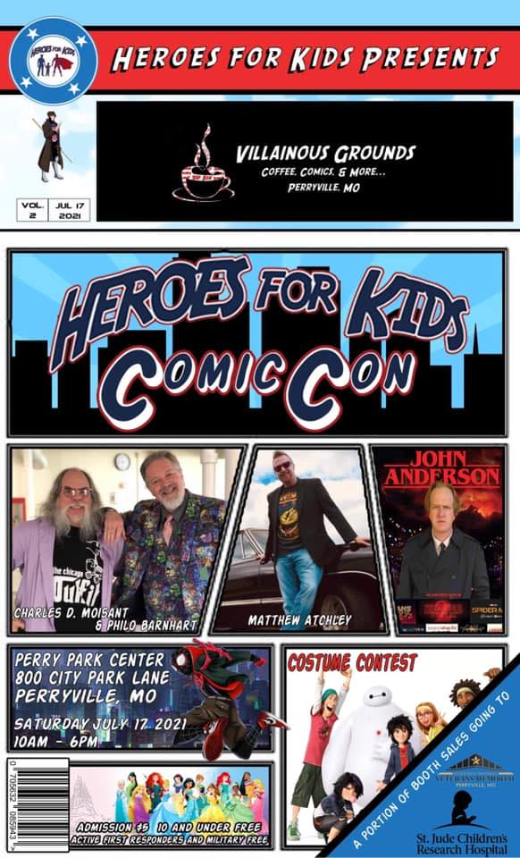 Heroes for Kids Comic Con July 17th