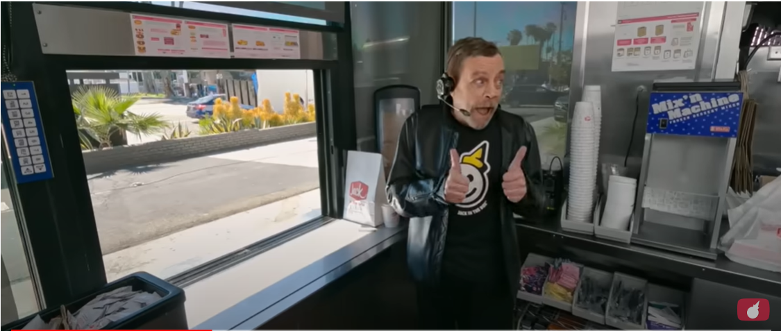 Mark Hamill Works Jack In the Box Drive Thru