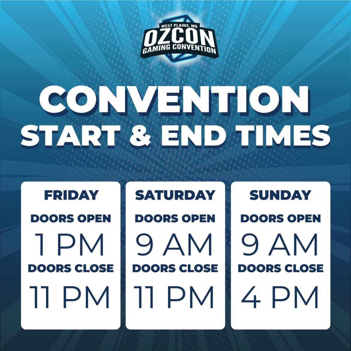Oz-Con is Just Over a Day Away