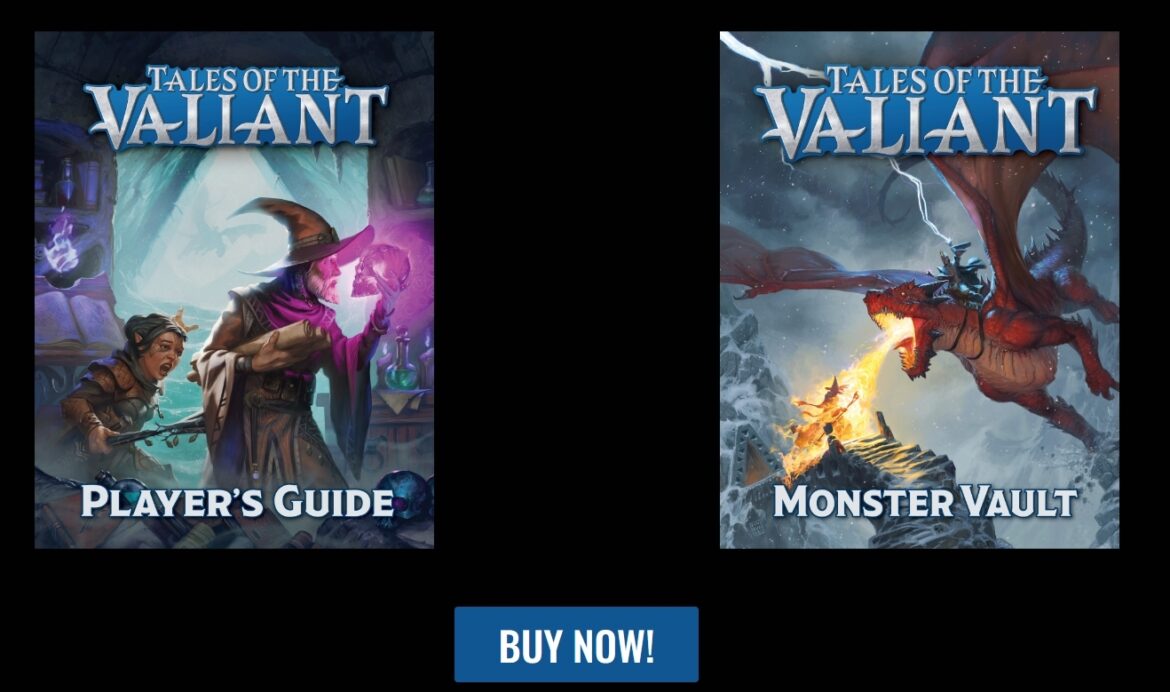 Tales of the Valiant Release Both Player’s Guide and Monster Vault