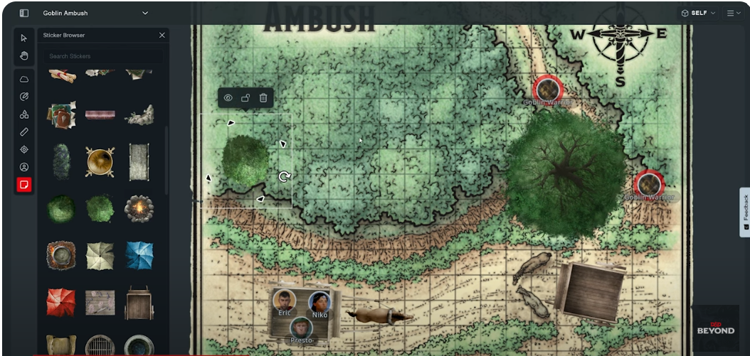 DND Beyond Maps- Stickers