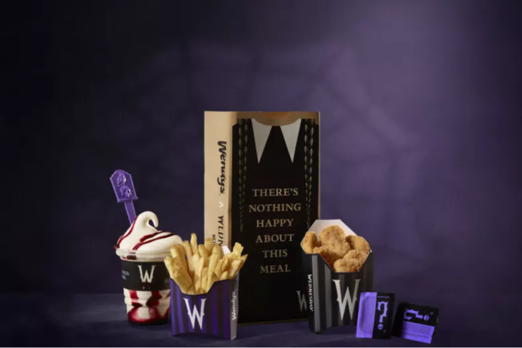 Wendy’s New Value Meal – Wednesday Addams ‘Meal of Misfortune’