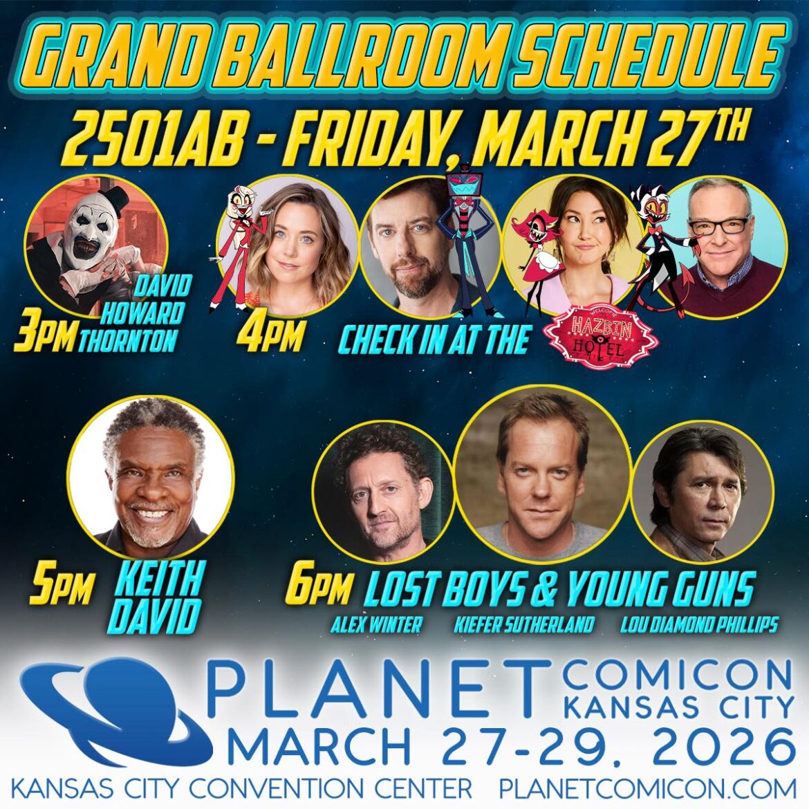 Star Power: The 2026 Grand Ballroom Lineup at Planet Comicon Kansas City